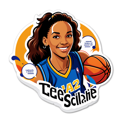 Dynamic Basketball Leadership Sticker