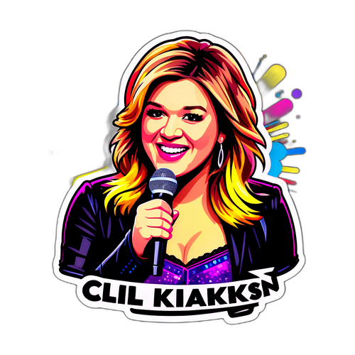 Glamorous Kelly Clarkson Live Performance Sticker