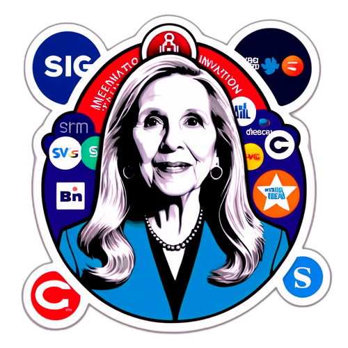 Media Innovation Sticker Featuring Shari Redstone