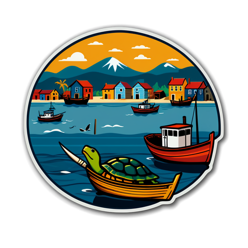 海龜嚎叫釣魚港