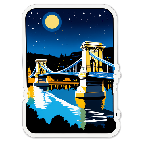 Budapesti Lánchíd Éjszaka