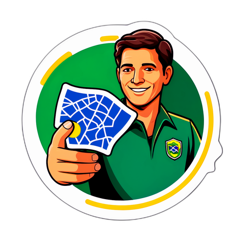 William Bonner com Mapa do Brasil