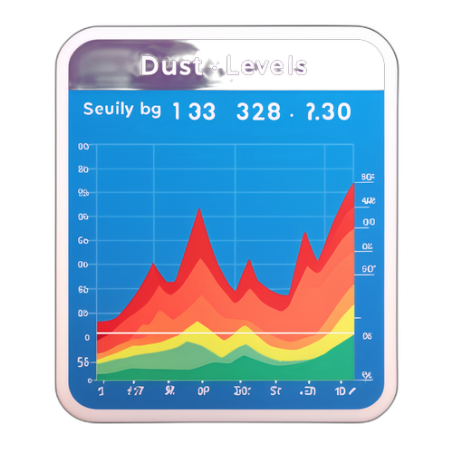 สติกเกอร์แสดงระดับฝุ่นในปัจจุบัน