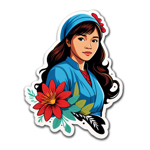 Stylish na Sticker na Naglalarawan kay Mary Jane Veloso