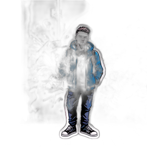 Stilvolle Darstellung eines urbanen Jugendlichen