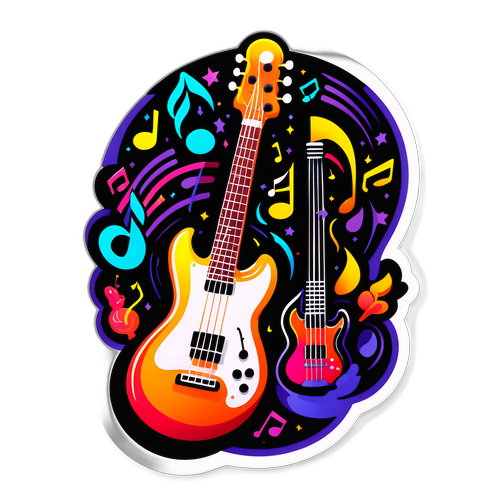 İrem Derici için Eğlenceli Müzik Temalı Sticker