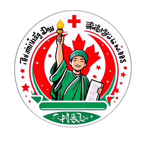 国庆祝福贴纸