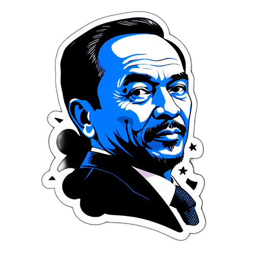 Silhouette Anwar Ibrahim dengan Petikan Motivasi