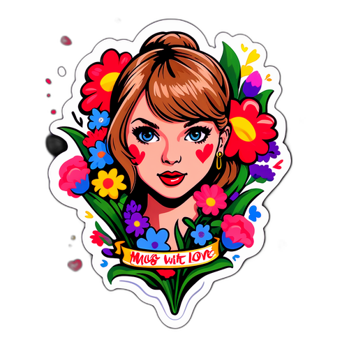 Nálepka s emocionálním vyjádřením o hudbě a lásce