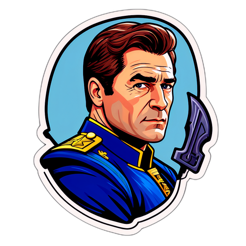 Sticker Inspiré par Captain Marleau