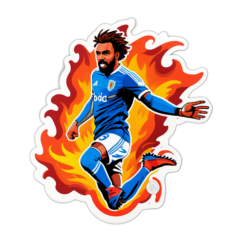 מדבקת מנואל בנסון בפוזה נועזת