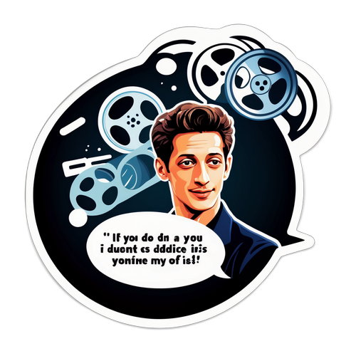 Filmrol Sticker met Pierre Niney