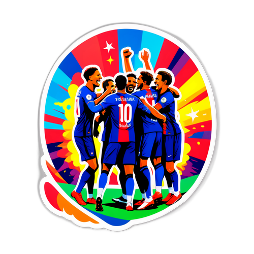 PSG-spelare firar ett mål