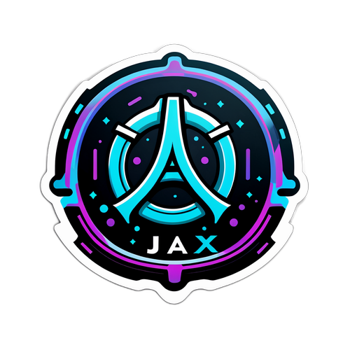 Modern Ajax Logo Stílusú Matrica