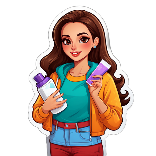 Αυτοκόλλητο με τη Vicky Kagia