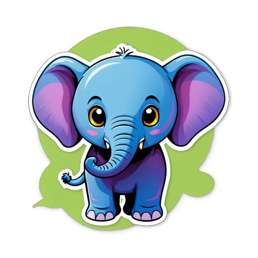 Unlock Joy: Meet the Adorable Elephant Sticker That Will Brighten Your Day!