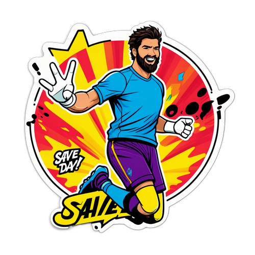 Adesivo Alisson em Ação