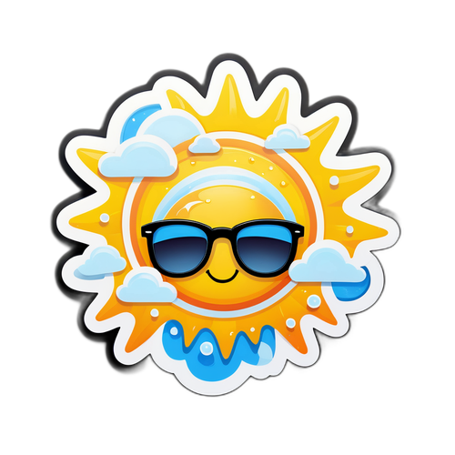Sticker Matahari Ceria