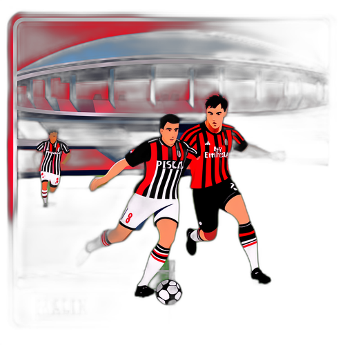 Design artistic al meciului Milan vs Pisa