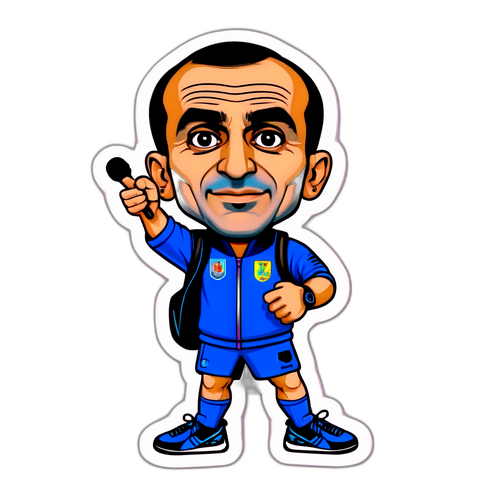 Kleurvolle sticker van Roberto Martinez