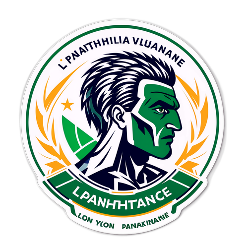 Σχεδίασε ένα αυτοκόλλητο που απεικονίζει τον αγώνα 'Λυών-Βιλέρμπαν κατά Παναθηναϊκό'