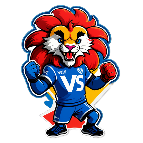 Sportslig klistermærke af Vejle vs. Lyngby