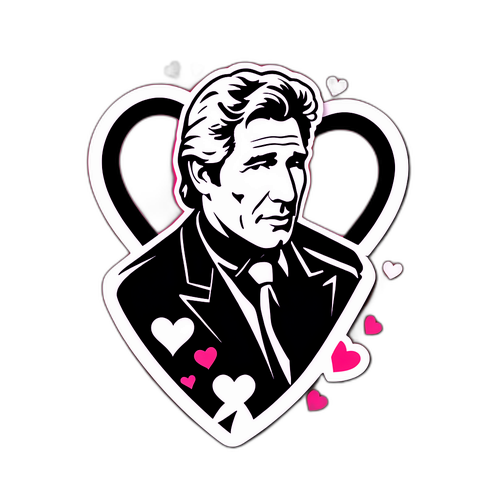 Autocolant cu Richard Gere inspirat de filmele sale romantice