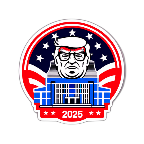Політичний стікер: Трамп 2025