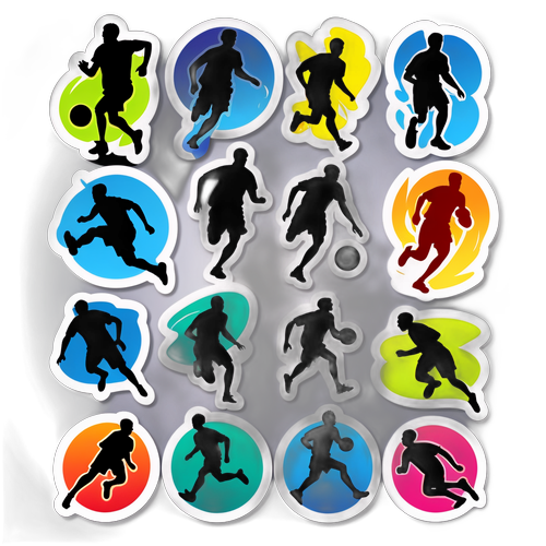 Sportowe Naklejki z Dynamiką Sportowców