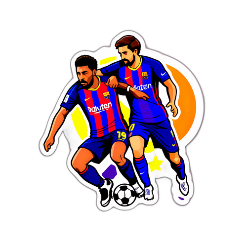 Стикер, вдохновленный матчем Реала и Барсы