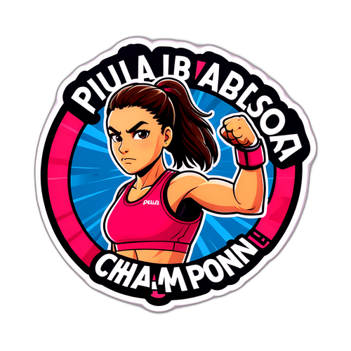 Aufkleber von Paula Badosa: Kämpfe wie ein Champion