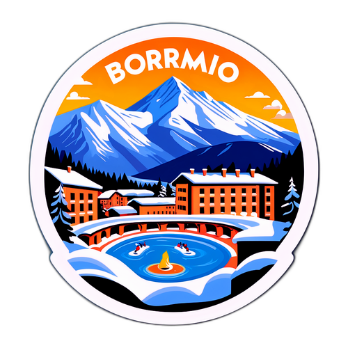 Sticker panoramico di Bormio