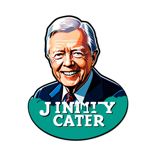 Stiker Informatif tentang Jimmy Carter