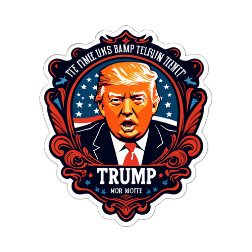 Trump'un İkonik Sözleri ile Tasarlanmış Çarpıcı Bir Tipografi Stickerı