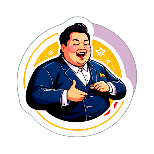 演讲中的余东来表情
