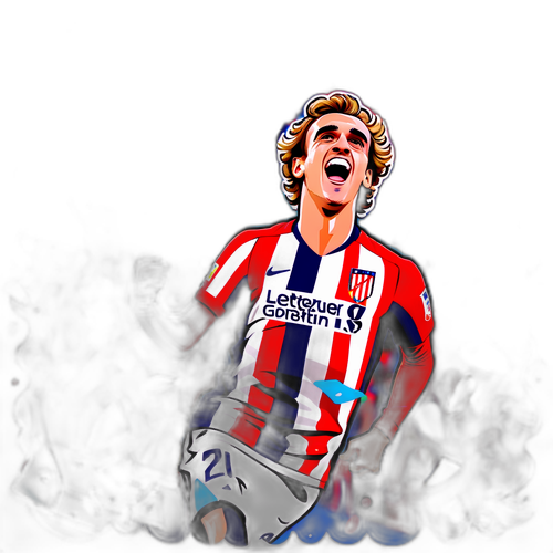 Antoine Griezmann Feirer Mål
