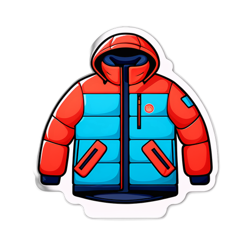 新鲜现代的羽绒服图案