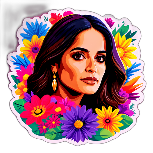 Vibrant Klistermærke med Salma Hayek