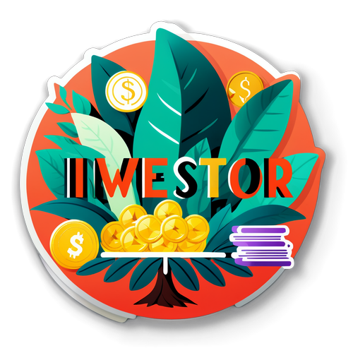 En stärkande design med ordet 'Investor'