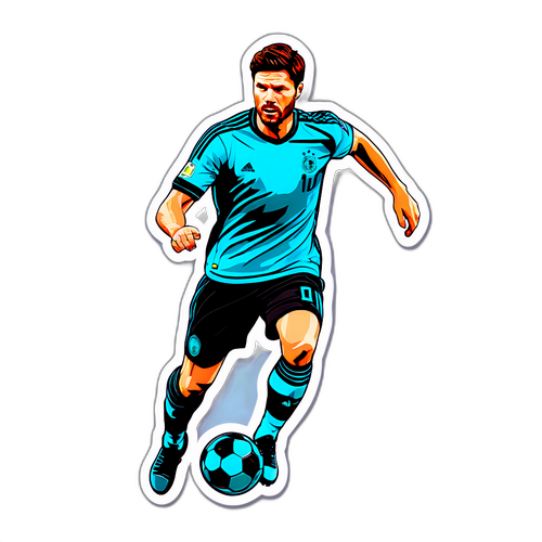 Ilustrează-l pe Xabi Alonso în acțiune