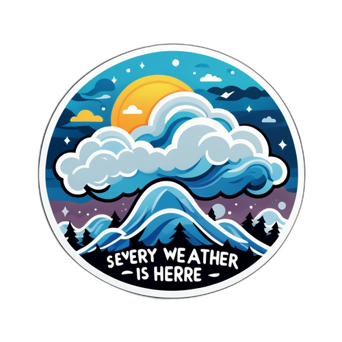 Stormachtige Luchten Sticker