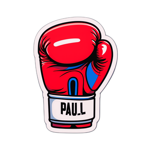 Design moderního boxerského rukavice pro zápas Jakea Paula a Joshuy