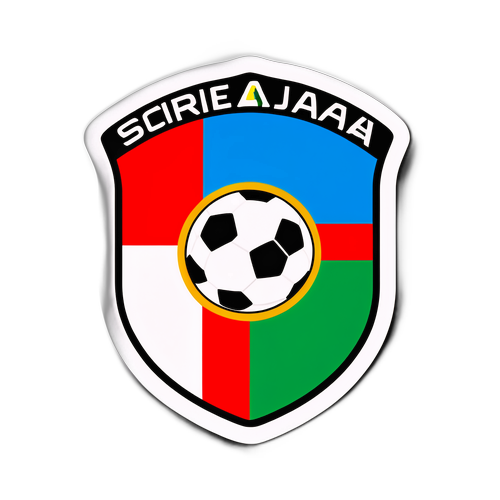 Sticker som firar Serie A