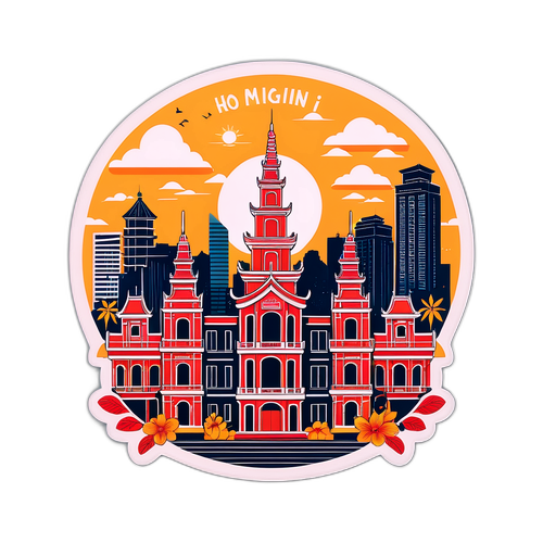 Garis Siluet Ho Chi Minh City
