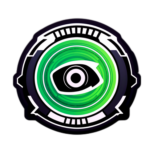 엔비디아 그래픽 카드 요소를 담은 스티커