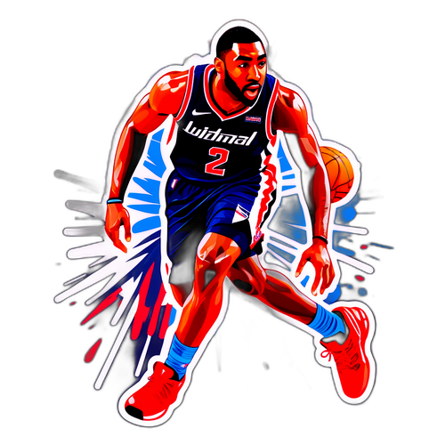 Dynamic John Wall Action Sticker