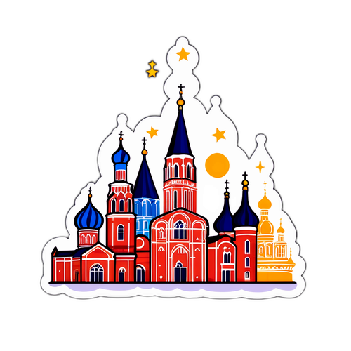 Город Рязань: очертания известного собора и символика города с историческим контекстом