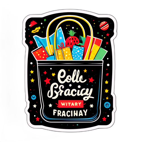 תיק קניות וינטאג' עם עיצובים רטרו