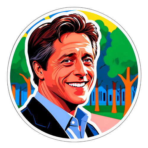 Hugh Grantin romanttinen hetki puistossa