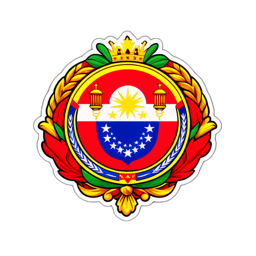 Autocollant de l'emblème national du Venezuela